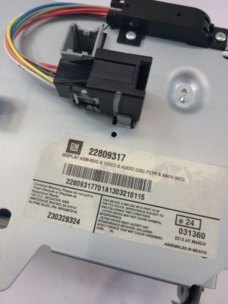 Info-GPS-TV Screen W/ Infotainment System Opt Uav Fits 08-15 CTS 56059