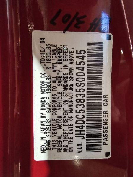 Chassis ECM Cruise Control Left Hand Lower Dash Base Fits 02-06 RSX 57