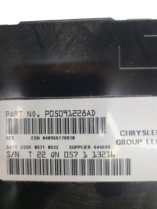 Audio Equipment Radio Am-fm-cd ID RES With Satellite Fits 08-11 NITRO 