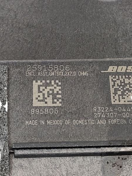 2014 YUKON Amplifer Speakers 598421