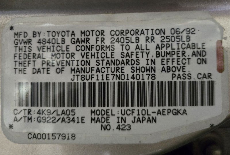 LS400     1992 Seat Belt Front 630264