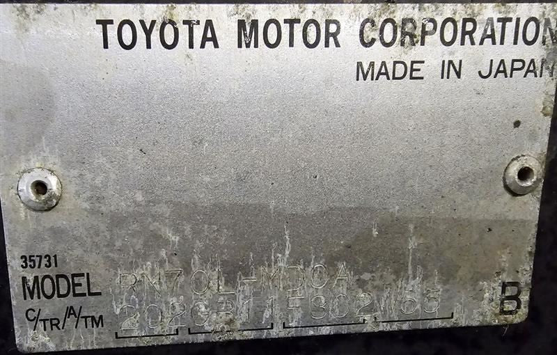 TTOYOTA   1987 Seat Belt Front 587185