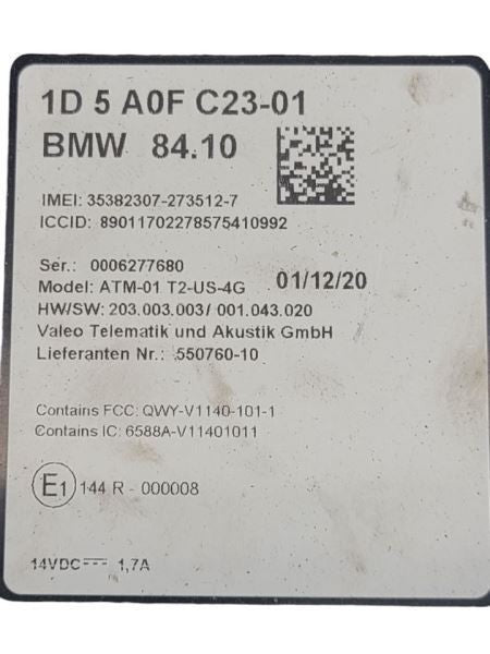 Chassis ECM Communication Telematics Control Unit Fits 14-19 BMW i3 59