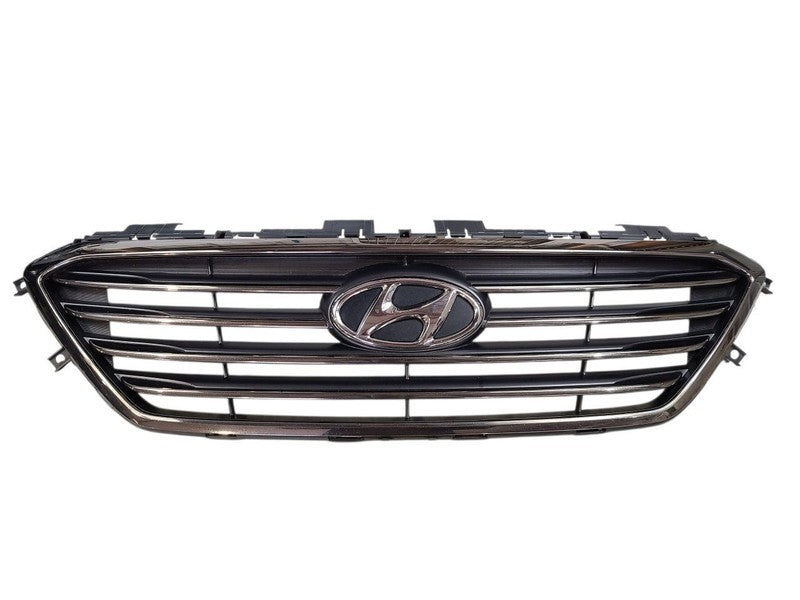 Grille Center Upper 4 Bars Chrome Fits 15-17 SONATA 647406