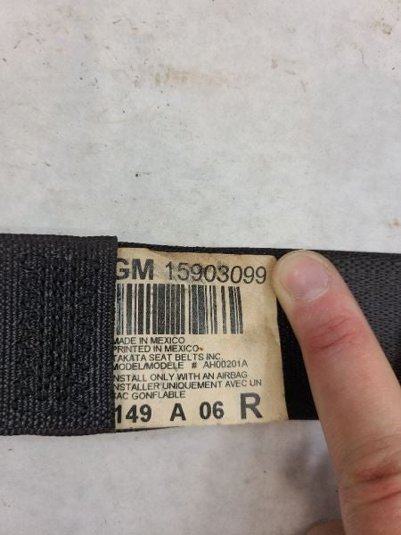 Seat Belt Front Passenger Retractor Fits 06-10 HUMMER H3 547449