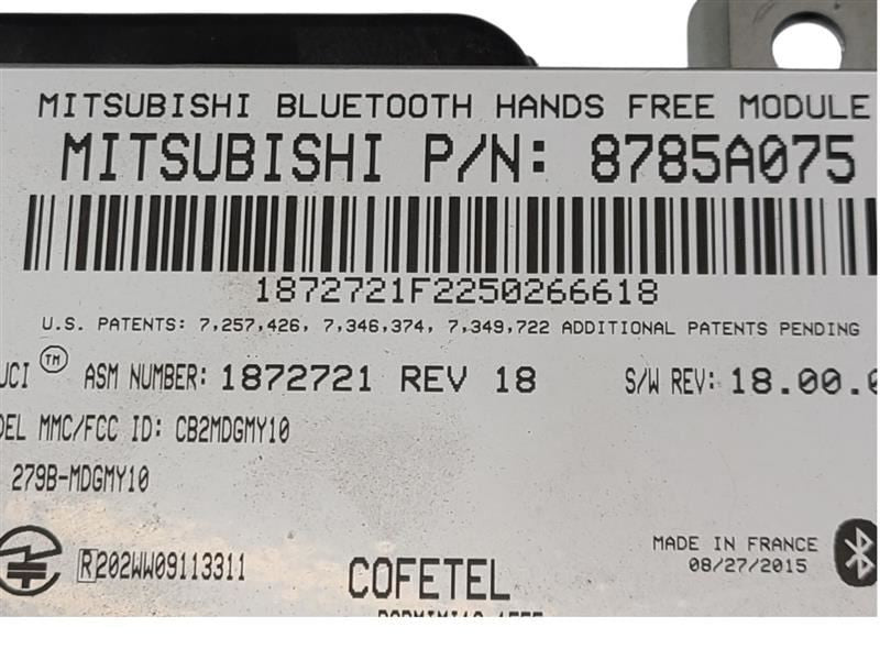 Chassis ECM Bluetooth Hands Free Module Fits 2016 OUTLANDER 600839 878