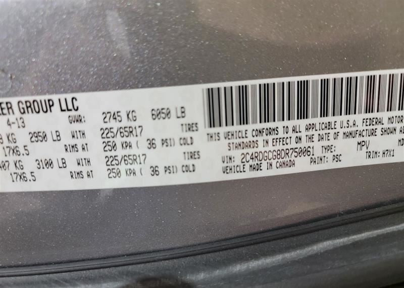 CARAVAN   2013 Air Bag 561448