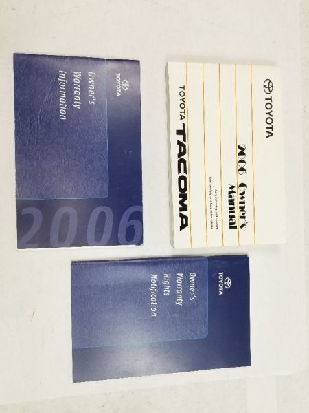 TACOMA    2006 Owners Manual 410474