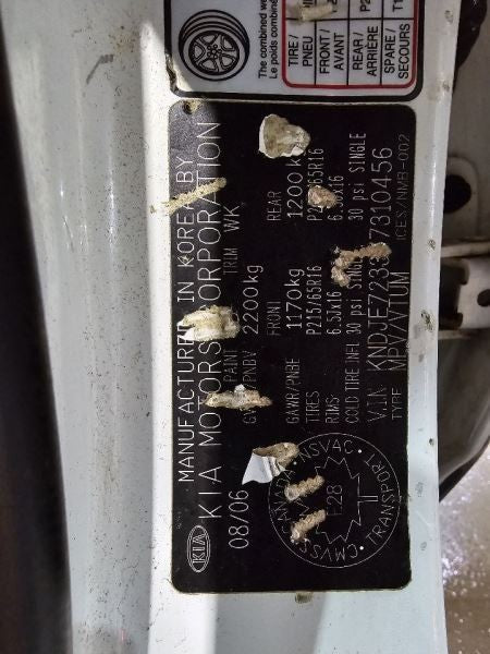 Speedometer Cluster Canada Market 6 Cylinder Fits 08 SPORTAGE 573139