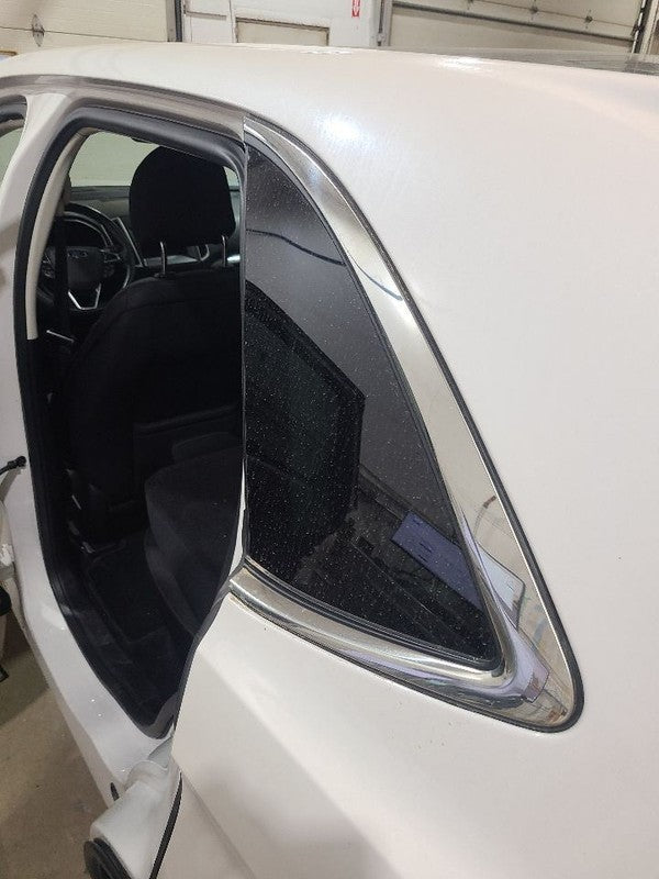 Driver Quarter Glass Privacy Tint Chrome Moulding Fits 15-24 EDGE 6491