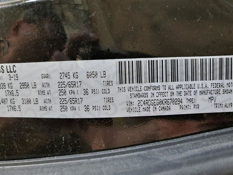 Chassis ECM Communication Telematics Opt Rsp Fits 18-19 CARAVAN 549109