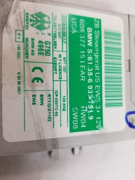 Chassis ECM Theft-locking Alarm Rdstr Fits 03-08 BMW Z4 487750
