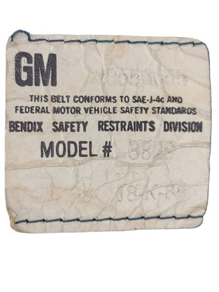 CAPRICE   1985 Seat Belt Rear 580653