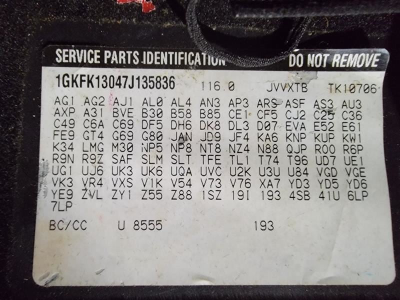 Rear Driver's Door Trim Panel Fits 2007 YUKON 436973