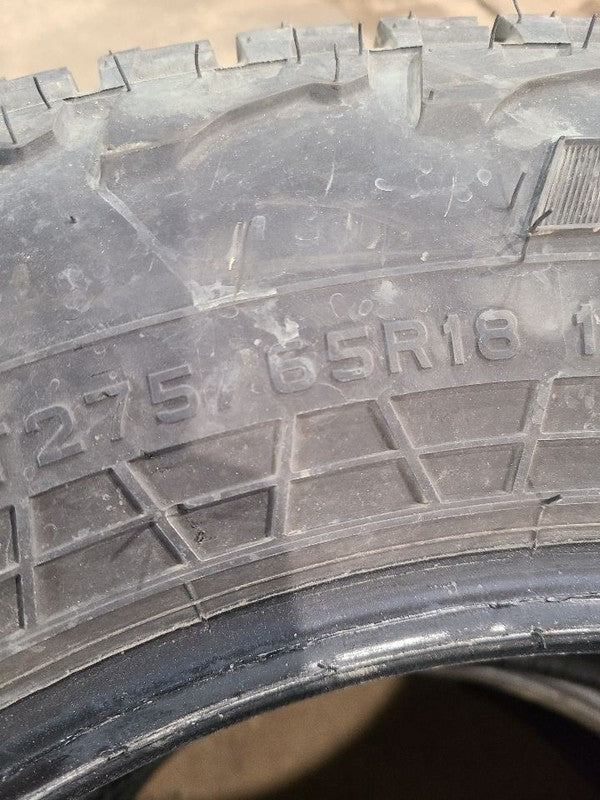2 Used Tires  275-65-18 Falken  12/32 Tread 662527
