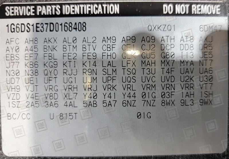 REAR CTS       2013 Passenger Side Retractor Seat Belt Rear 560507
