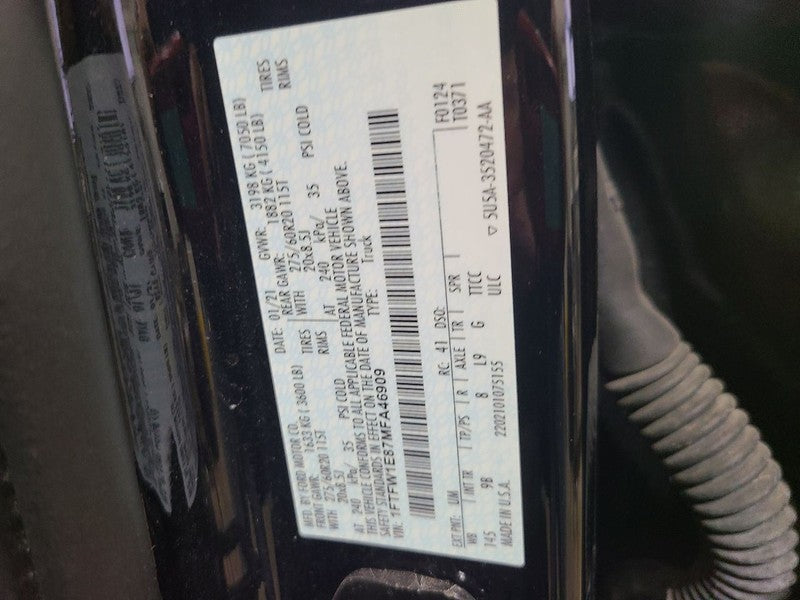 Audio Equipment Radio Control Panel Fits 21-22 FORD F150 PICKUP 680941