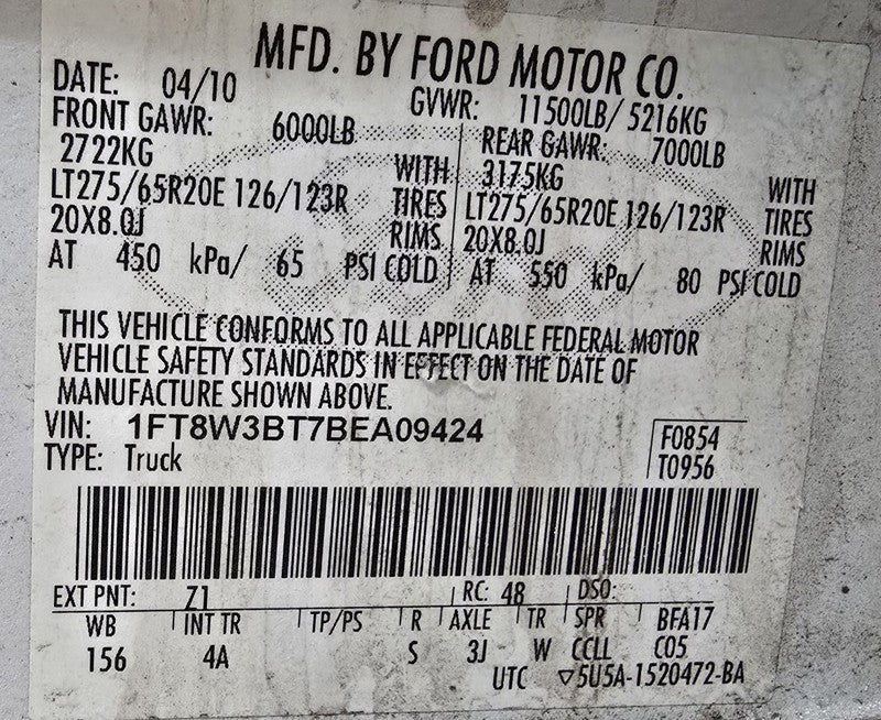 Driver Door Handle Exterior Door Handle Fits 02-16 FORD F250SD PICKUP 