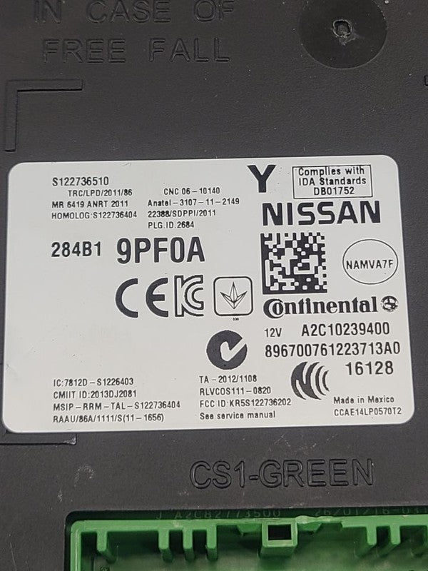 Chassis ECM Body Control BCM Left Hand Dash Fits 16 INFINITI QX60 6604