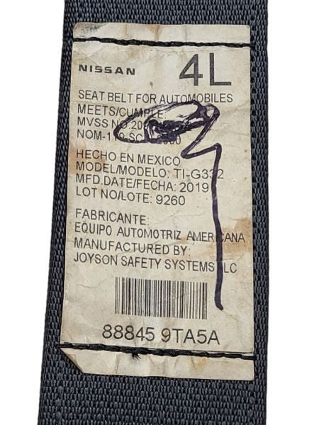 ROGUE     2020 Seat Belt Rear 601745