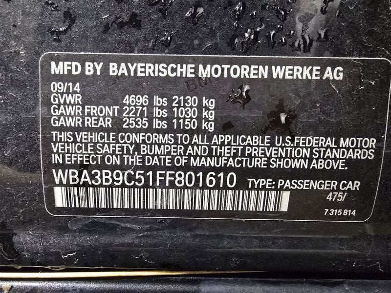 Driver Headlight Xenon HID With Adaptive REPAIRED Fits 12-15 BMW 320i 