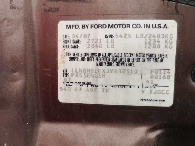 Fuel Pump Assembly Sedan Fits 83-89 CROWN VICTORIA 282012