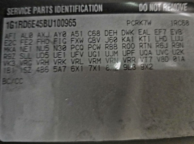 Seat Belt Front Bucket Passenger Buckle Fits 11-15 VOLT 626165