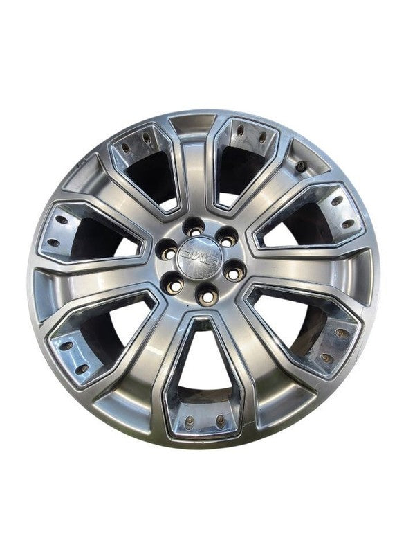 Wheel 22x9 7 Spoke Single Silver With Chrome Inserts Fits 15-20 ESCALA