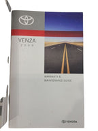 VENZA     2009 Owners Manual 628735