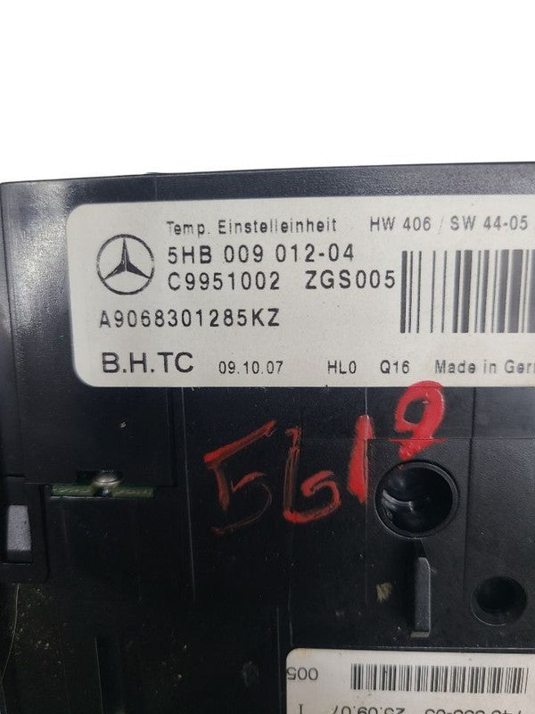 Temperature Control Without Rear Heat Fits 07-09 SPRINTER 2500 672979