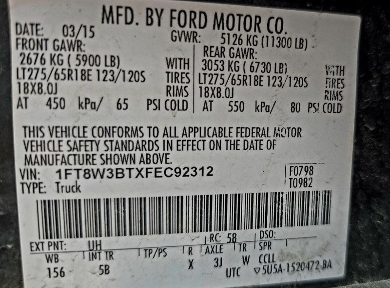 Fuel Pump Only 6.7L Diesel Fits 11-15 FORD F250SD PICKUP 622734