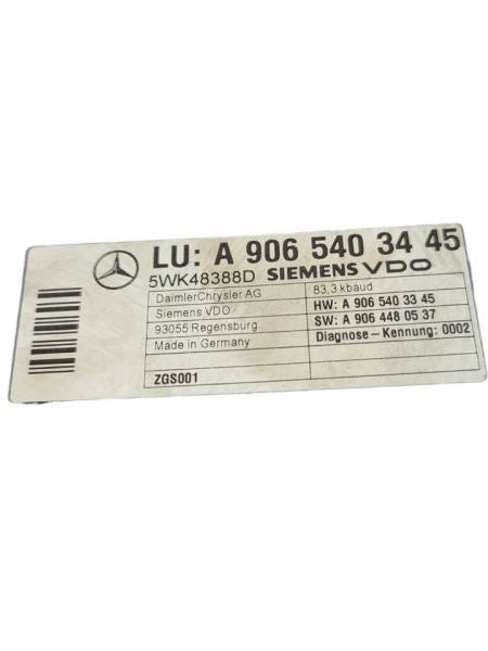 SPRINTV25 2011 Chassis ECM 592994