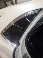 Passenger Quarter Glass Privacy Tint Chrome Moulding Fits 15-24 EDGE 6