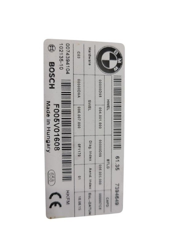Chassis ECM Body Control BCM Fits 10-17 BMW 535i GT 636798