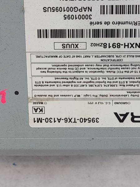Audio Equipment Radio US Market Receiver Assembly Tech Fits 13-15 ILX 