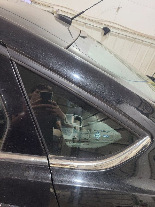Driver Left Quarter Glass Chrome On Bottom Only Fits 13-20 FUSION 6518