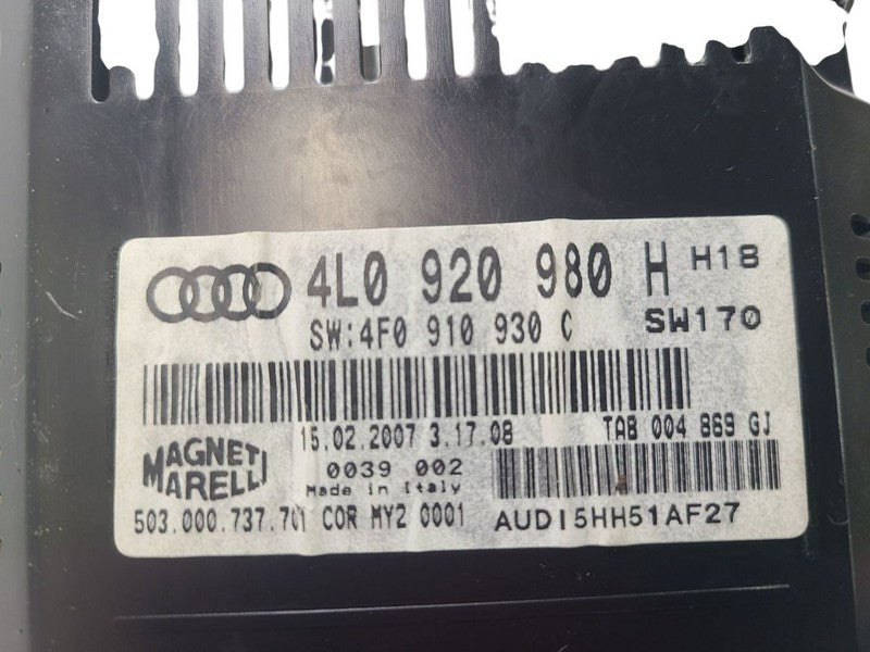 Speedometer Without Adaptive Cruise MPH Fits 07-08 AUDI Q7 627418 4L09