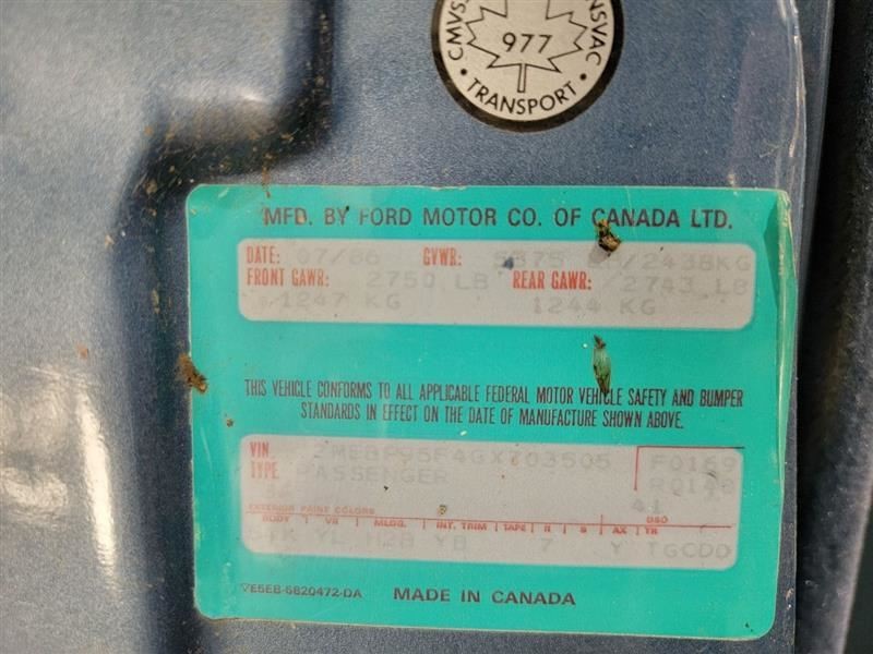 GRAND MAR 1986 Seat Belt Front 562716