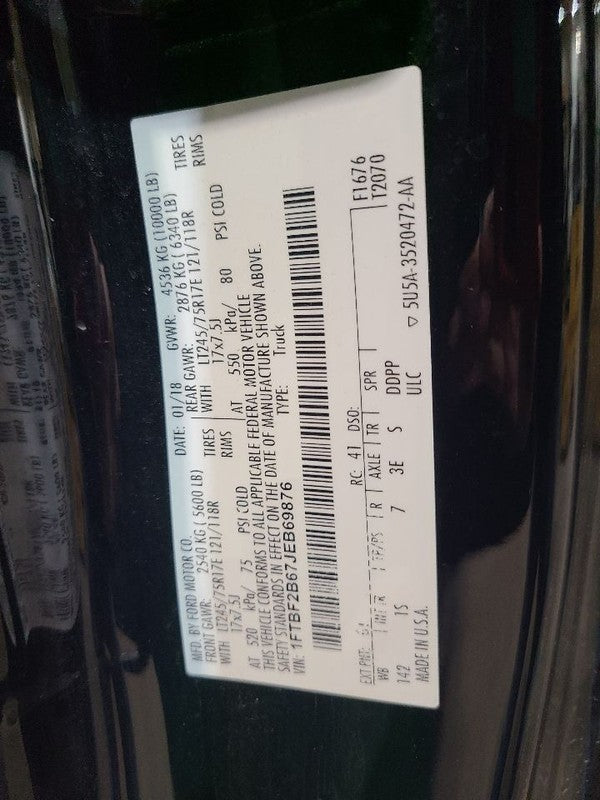 Driver Left Front Door Electric Fits 17-22 FORD F250SD PICKUP 679341