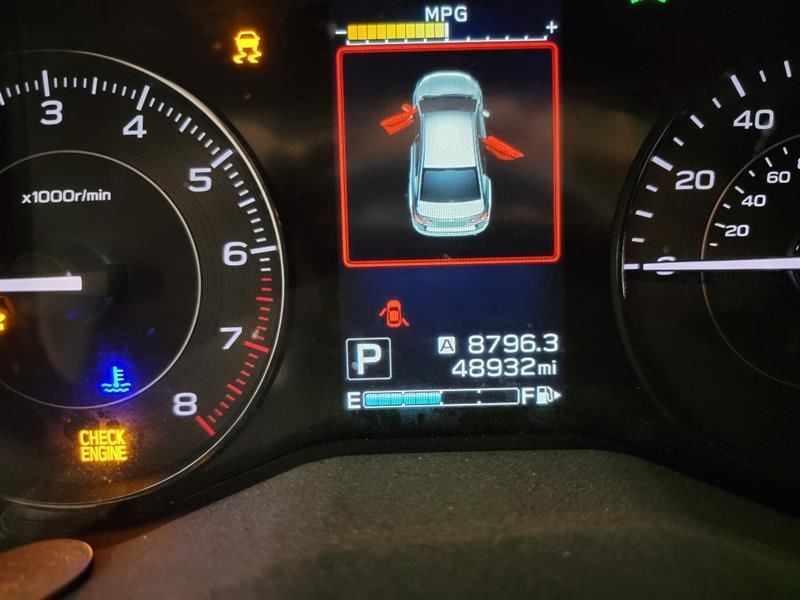 Driver Tail Light Wagon Quarter Panel Mounted Fits 17-19 IMPREZA 55723