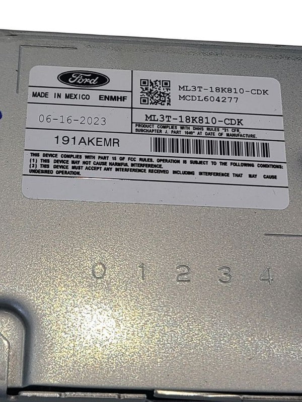 Audio Equipment Radio Receiver AM-FM Fits 21-25 FORD F150 PICKUP 67114