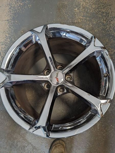 Wheel 19x10 Rear 5 Spoke Chrome Opt QX3 Fits 11-13 CORVETTE 583321