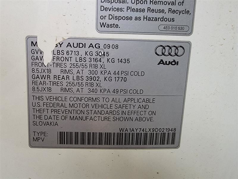 Transfer Case Fits 07-10 AUDI Q7 413623