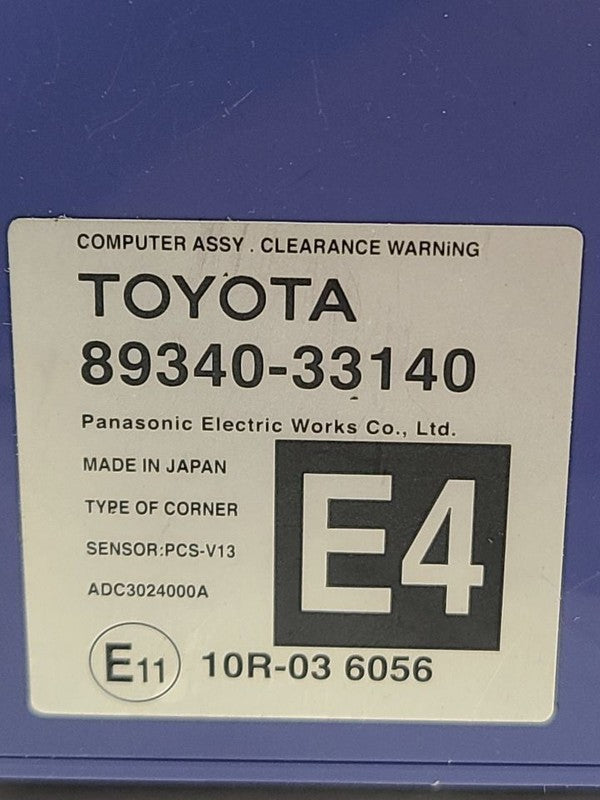 Chassis ECM Driver Park Assist Fits 13-14 LEXUS ES300H 657551