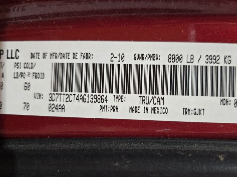 RAM2500   2010 Front Door Switch 649343