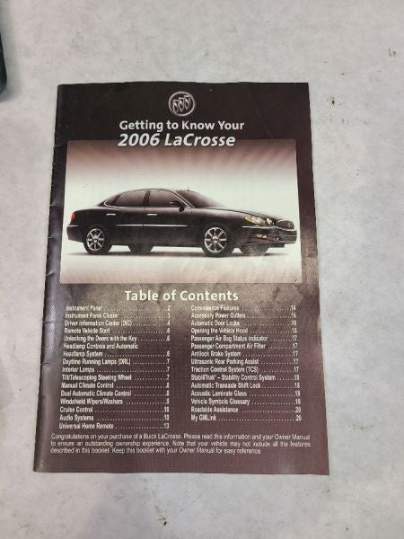 LACROSSE  2006 Owners Manual 545497