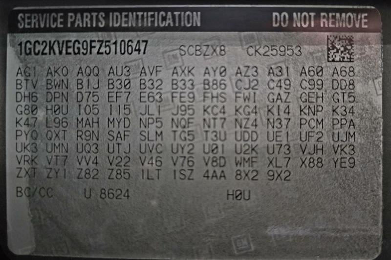SILVRDO25 2015 Seat Belt Rear 596664