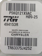 RAM1500   2016 Seat Belt Rear 601283