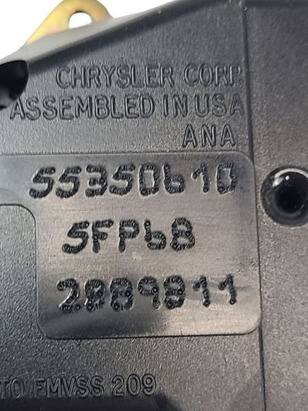 RAM3500   1999 Seat Belt Rear 584524