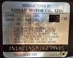 300ZX     1988 Seat Belt Front 593690